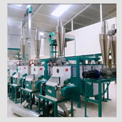 Hongdefa 20-30t/24h Corn Grits Corn Mill Machine for Kaduna Nigeria