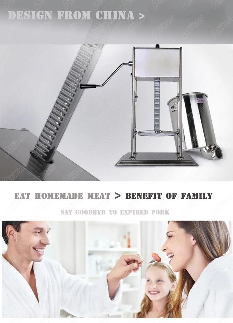 TV3l Manual Sausage Stuffer Machine Meat Sausage Filler Making Machine