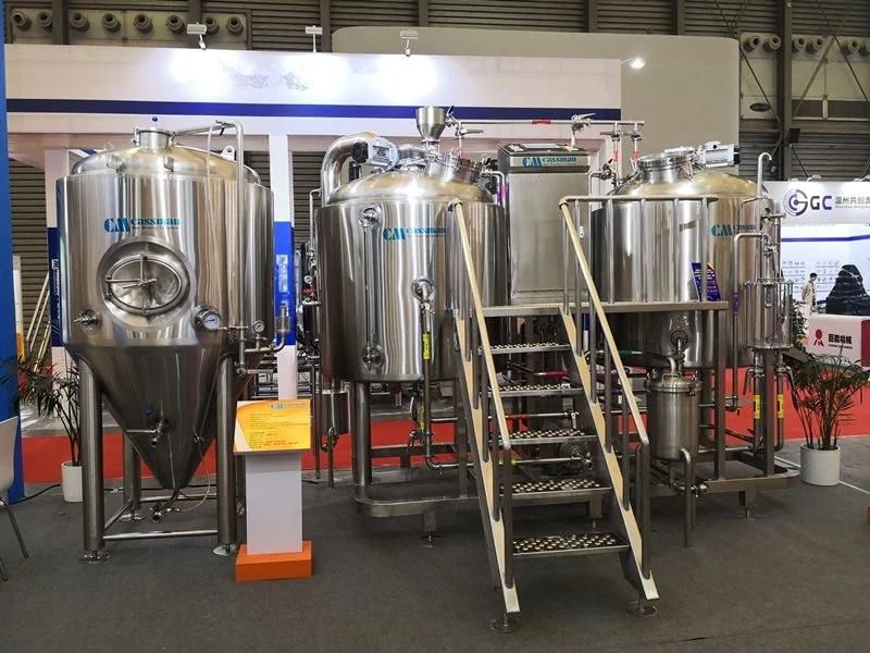 Cassman SUS304 Steam Heating 1000L 10hl Cerveza Equipment for Brewery Bar