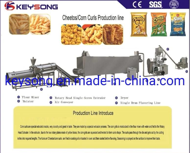 Automatic Puffing Snack Cheetos Kurkure Food Machine