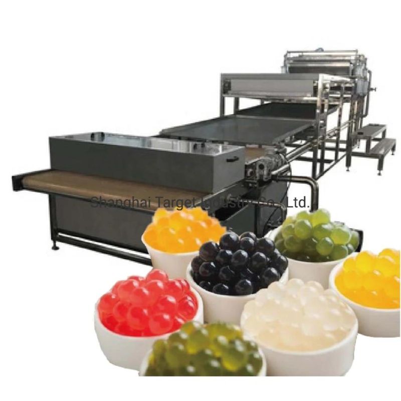 Hot Sale New Type Full Automatic Jelly Ball Popping Boba Boba Tea Depositing Production Line