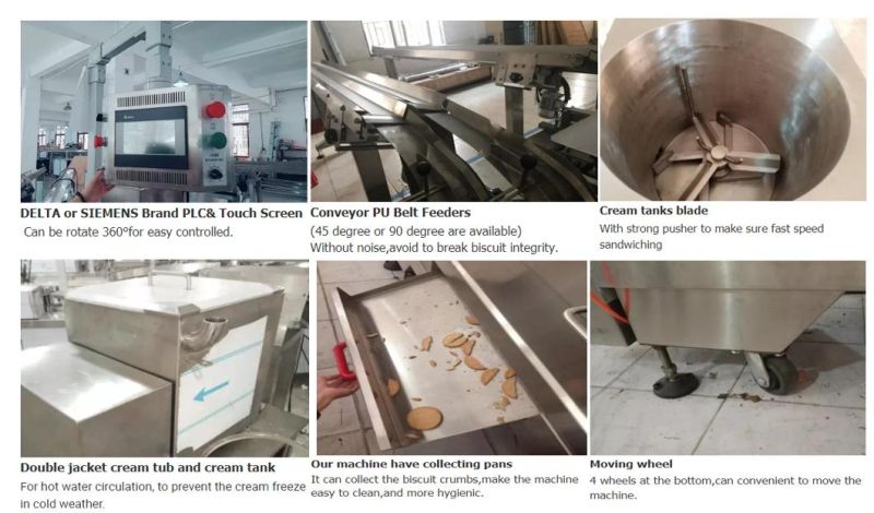 Skywin Sandwich Biscuit Machine Creaming Sandwiching Cookie Machinery with Packaging