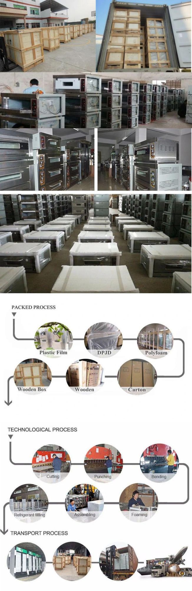 Manufacturer Commercial Three Layer Nine Tray Stainless Steel Gas Steam Oven
