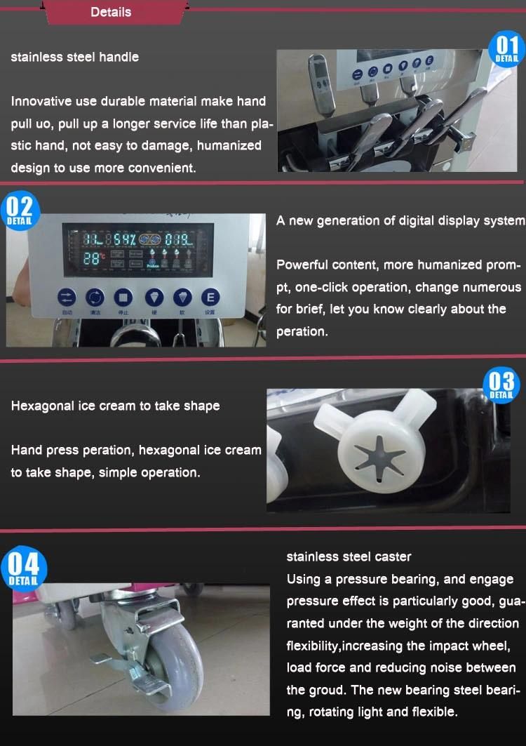 Junjian Bql-198 2+1flavor Ice Cream Machine