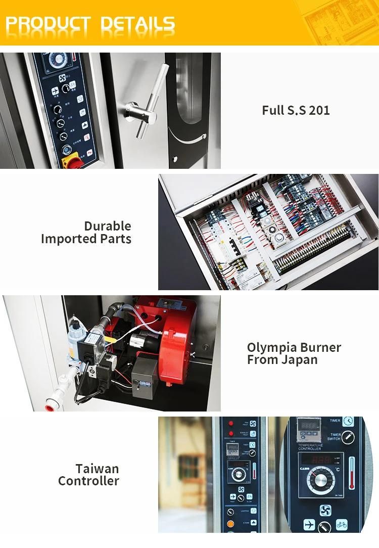 Hongling Bread Machine 16 Trays Gas Rotary Oven for Baking