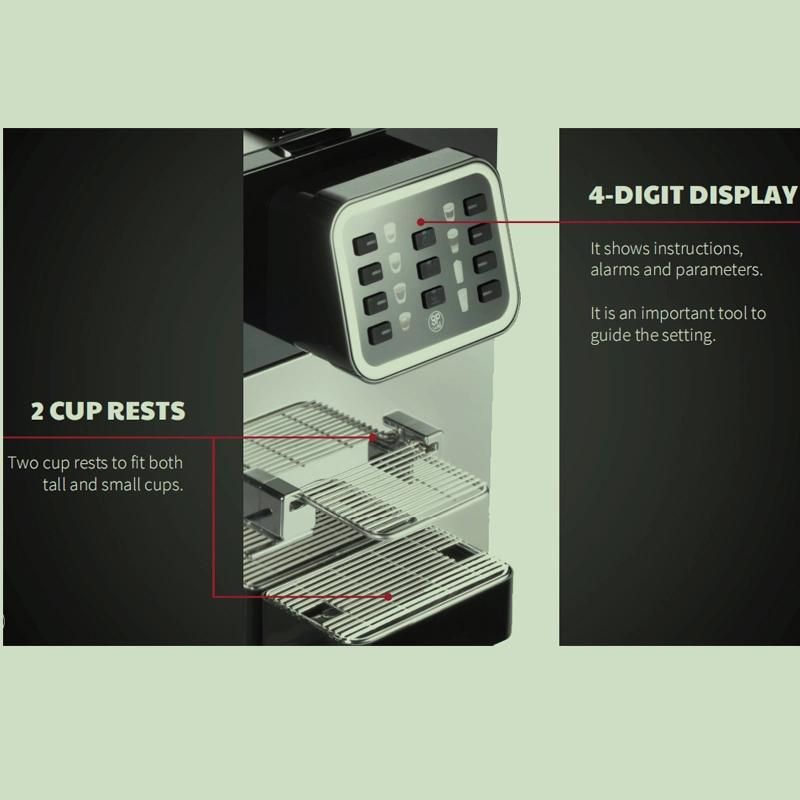 Different Hot Beverages Semiprofessional Automatic Coffee Machine Wrkable with Capsults