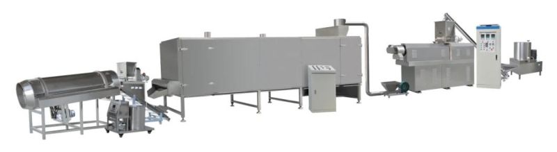 Puffed Corn Snack Extruder Extruded Rice Puff Food Corn Ring Extrusion Making Machine Production Line