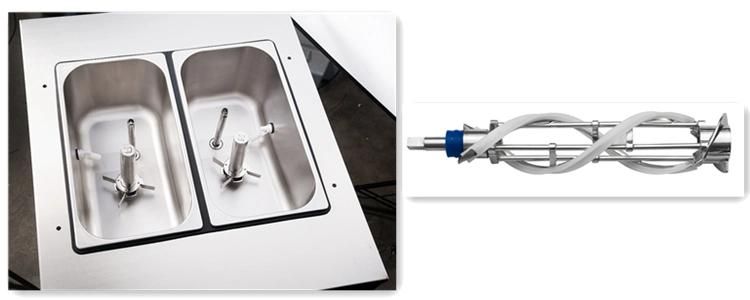 Space High Quality Precooling Stainless Steel Panel Best Soft Ice Cream Machine