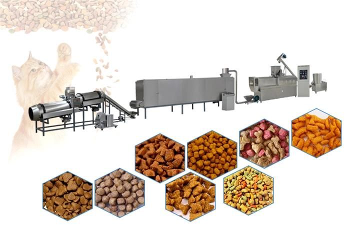 Automastic Pet Food Production Line Dry Dog Food Extrusion Making Machine Fish Feed Machine