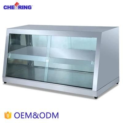 Stainless Steel Food Warmer Electric Display Showcase