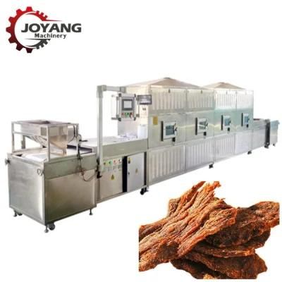 Tunnel Beef Jerky Microwave Drying Sterilization Baking Machine