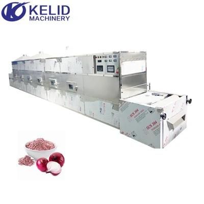 Tunnel - Belt Food Seasoning Red Onion Powder Microwave Drying and Sterilization Machine