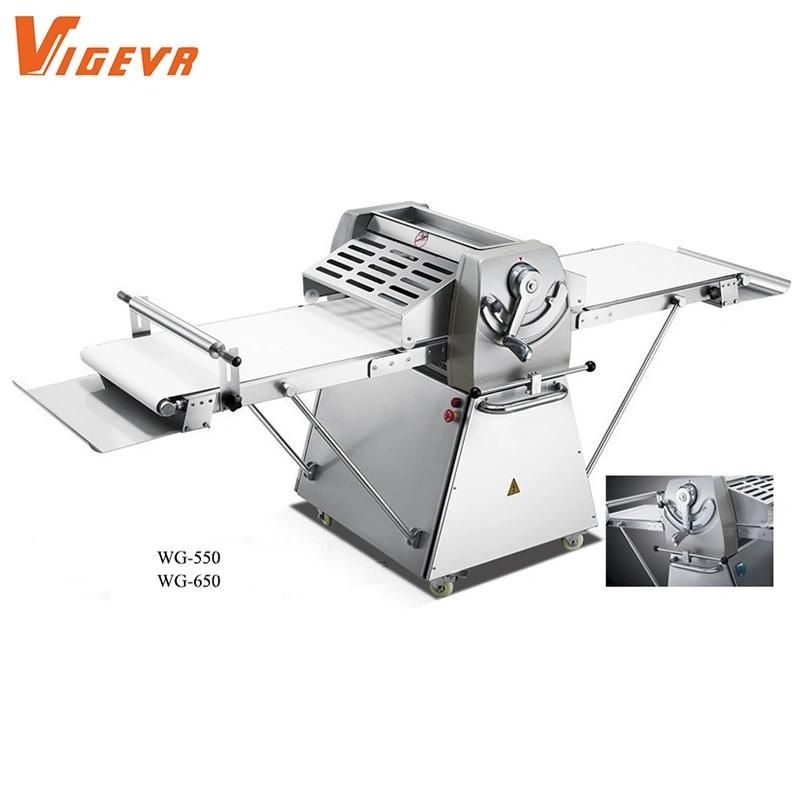 Vigevr Bakery Restaurant Kitchen Baking Equipment Arabic Pita Croissant Bread Machine Automatic Dough Roller Sheeter