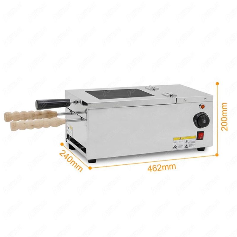 Np24 Electric Ice Cream Cone Baking Oven Mini Chimney Cake Roller Grill Oven Kurtos Kalacs Waffle Cone Baker Maker Snack Machine