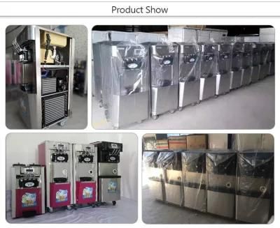 Snack Machinery Commercial Soft Ice Cream Maker with CE and 3 Flavors Color