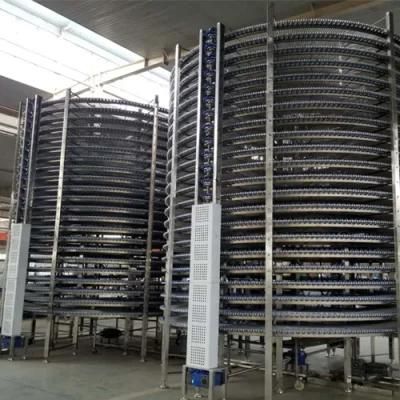 Stainless Steel Frame Food Grade Plastic Net Belt Cooling Tower for Food