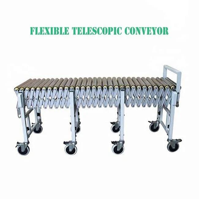 Metal Flexible Expandable Powered Telescopic Roller Conveyor Manufacturer in Kolkata Pakistan Rollers
