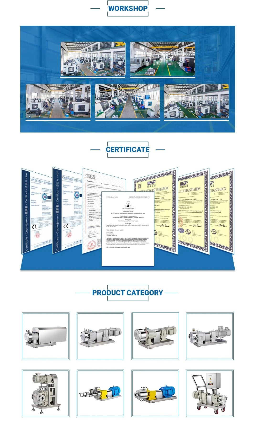 Butter Transfer Lobe Pump/ Rotary Pump/ Rotor Pump
