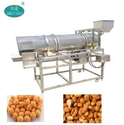 Industrial Snack Pellet Doritos Tortilla Chip Drum Roller Flavoring Seasoning Machine