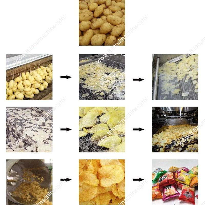 Potato Frying Machine Line Potato Crisps Production Line