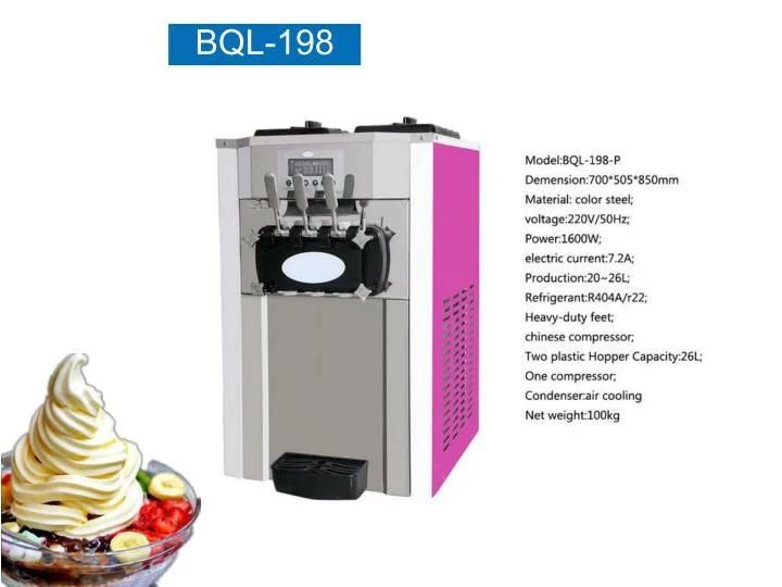 2+1 Mix Flavors Table Top Commercial Soft Ice Cream