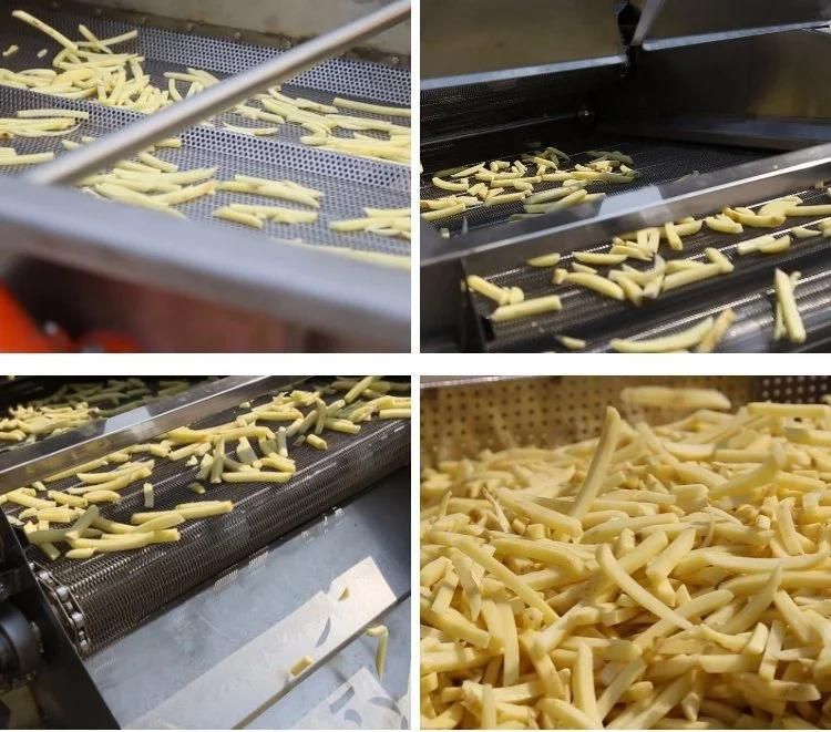 Fully Automatic Frozen French Fries Production Line Poato Chips Manufacturing Machinery