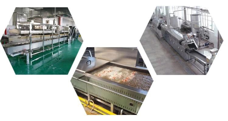 Continuous Belt Fried Food Equipment Electric Meatball Deep Fryer Machine