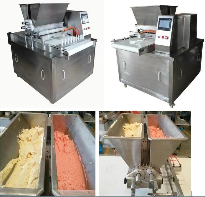 2016 Latest Stuffed Bicolor Cookies Making Machine/Encrusting Machine