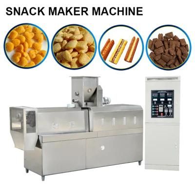 Corn Cheese Ball Machinery Corn Snack Expander Cheese Puff Making Machines