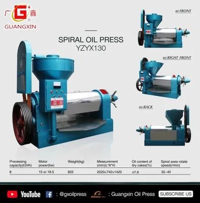 Soybean Rapeseed Oil Mill Pressing Cold Hot Press 8ton Day Oil Equipment