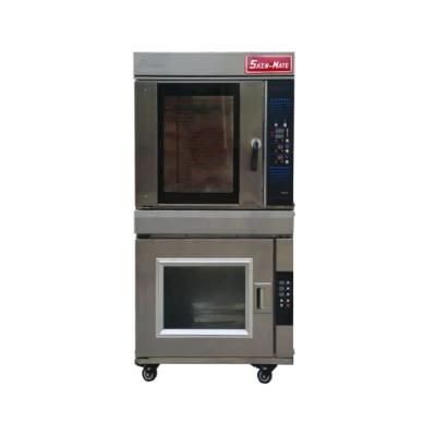 Commericial 8 Trays Steaming Hot Air Circulation Oven with 10 Trays Proofing Together ...