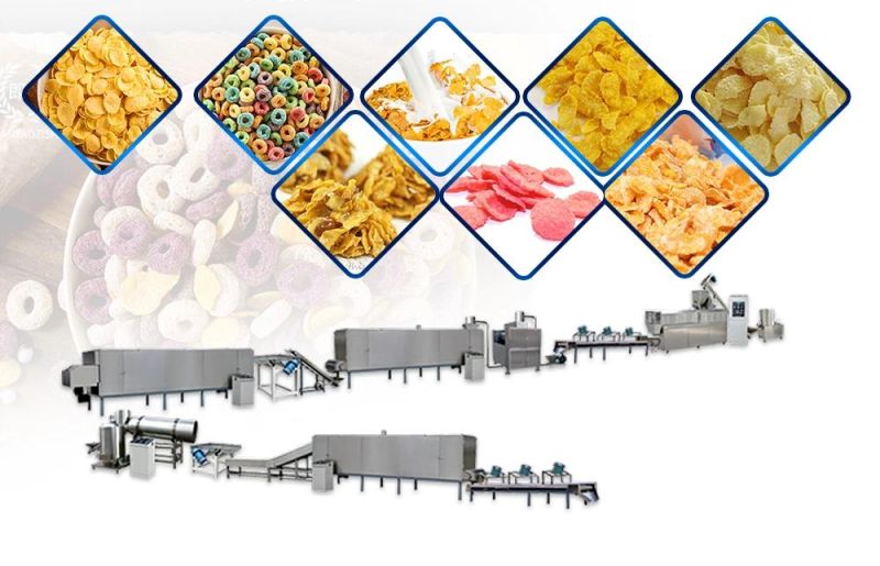 2020 Hot Sale Continuous Fully Automatic Cereal Puffing Machine Corn Flakes Toaster Low Price