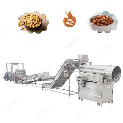 Automatic Line for Frying Groundnut Peanuts Kaju Industrial Cashew Nut Frying Machine