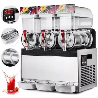 Hot Sale 3 Valves Snow Slush Machine 3*15L Frozen Drink Machines Commercial Ice Cream ...