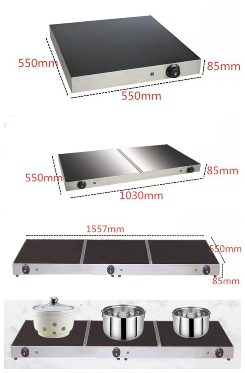 Double Heater Gastronorm Electric Buffet Server Pizza Food Warming and Heating Tray or Plate