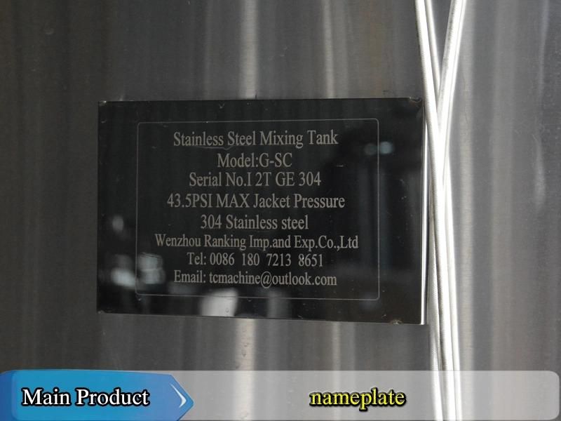 304 Stainless Steel Batch Pasteurizer (milk batch pasteurizer)
