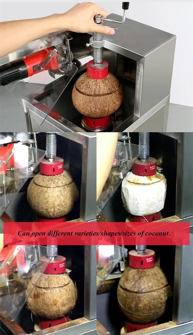 Stainless Steel Fresh Coconut Shell Opening Machine Electric Green Coconut Peeling Machine Coconut Skin Peeling Machine Coconut Shell Opening Machine
