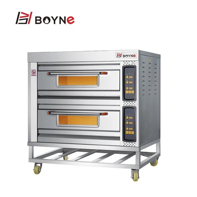 Efficient Electric Heating 2 Deck 4 Trays Bakery Oven