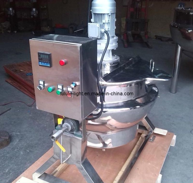 Tilting Jacket Cooking Kettle with Blender for Making Tomoto Paste