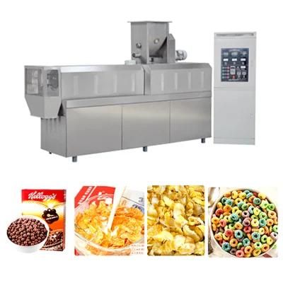 2021 Popular Twin Screw Food Extrusion Machine to Make Corn Flakes 500kg Capacity
