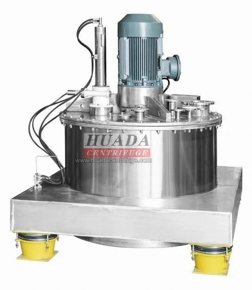 Paut Top-Suspended Bottom Discharge Scraper Centrifuges Used for Speciality Polymers