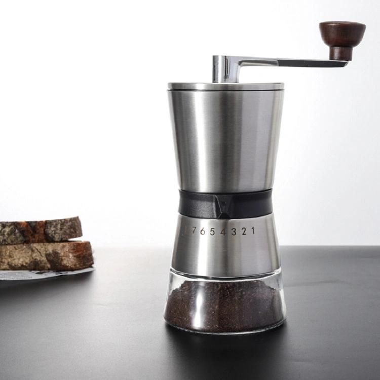 Cg001 Industrial Commercial Stainless Steel Travel Coffee Hand Grinder