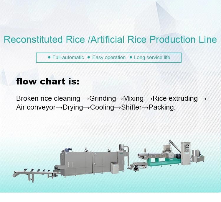 Screw Extruder Make Machine Artificial Fortified Nutritional Rice