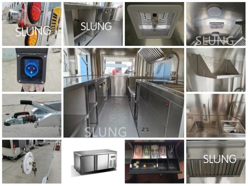 Customized Commen Size Pizza Making and Vending Cart, Fast Food Wagon From China