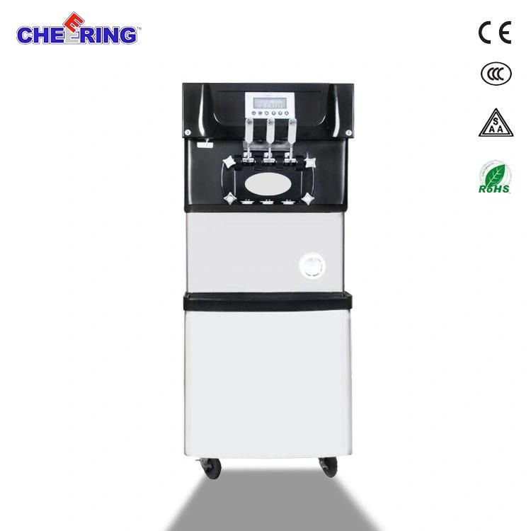 High Quality Commercial Soft Serve 3 Flavor Ice Cream Machine with Imported Compressor