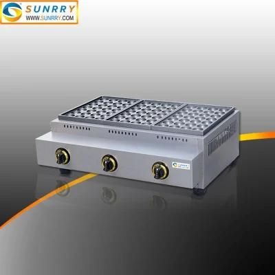 Fish Ball Furn Baking 84 Ball Per Time Gas Fish Ball Grill Machine