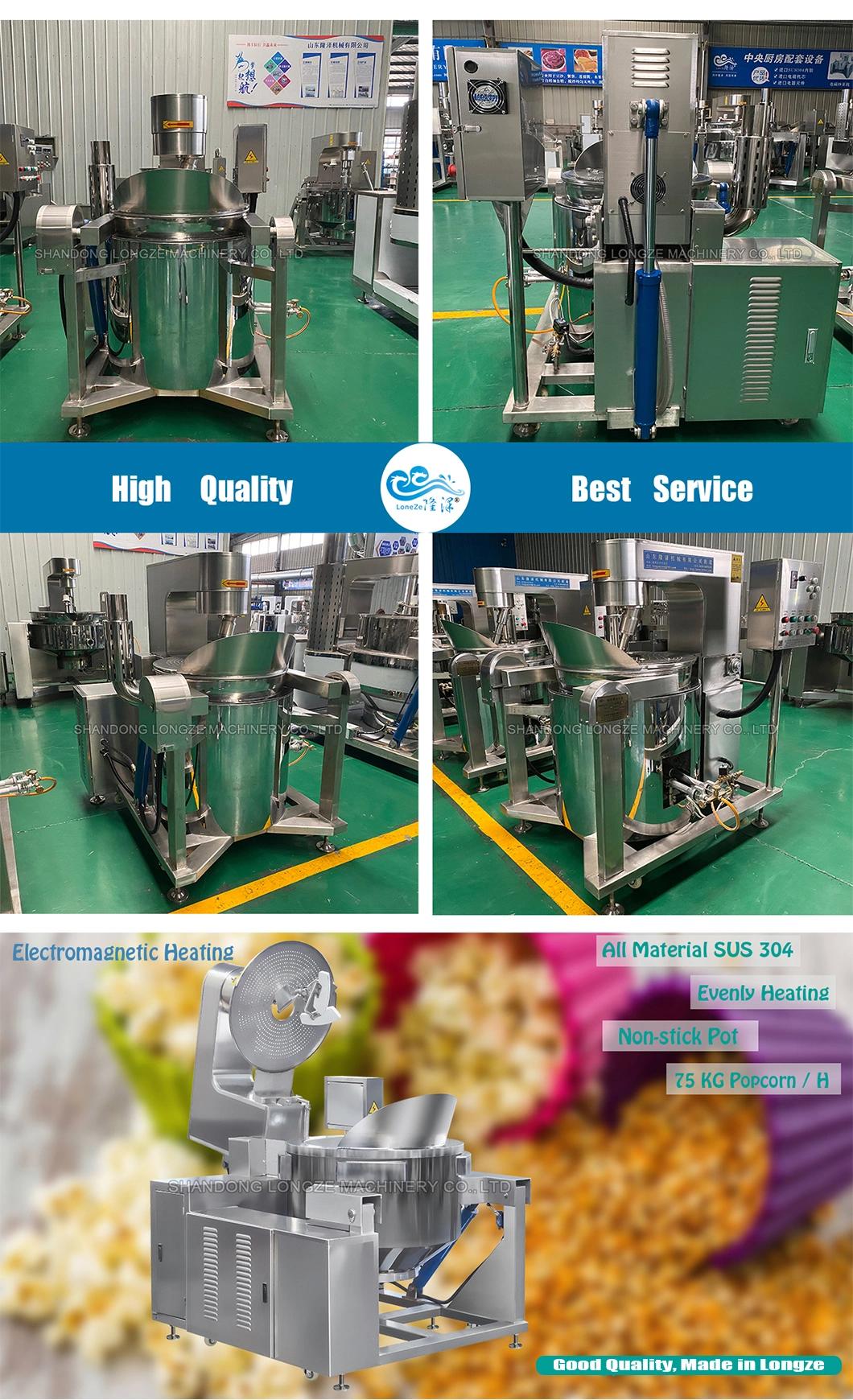 Large Capacity Automatic Commercial Caramel Popcorn Making Machine for Sale