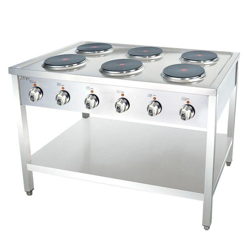 Eh787-6A Electric Range with 6 Hot Plate Commercial Kitchen Equipment