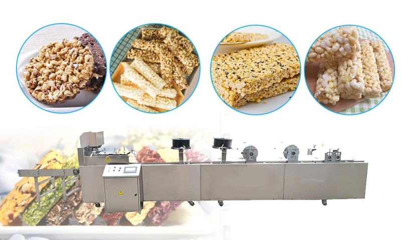 Complete Cereal Bar Production Line / Corn Snacks Food Processing Line