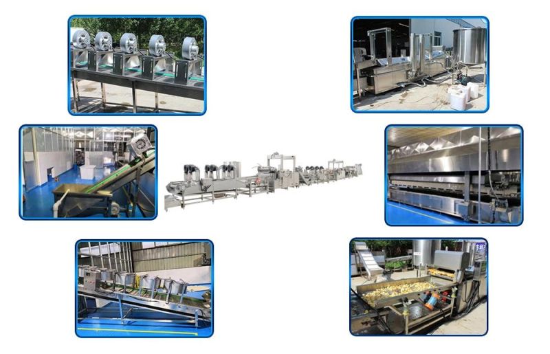 Automatic Potato Chips Frying Machinery Quality Frozen French Fries Making Machine